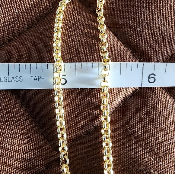 Solid 14k Gold Rolo Chain - Picture 11 of 16